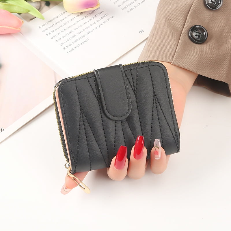 Womens Envelope Leather Wallet Card Button Clutch Purse Long Handbag Bag -  Walmart.com